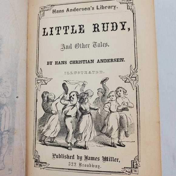 Vintage Little Rudy and Other Stories by Hans Christian Andersen 1865 Rare HC - Picture 8 of 15